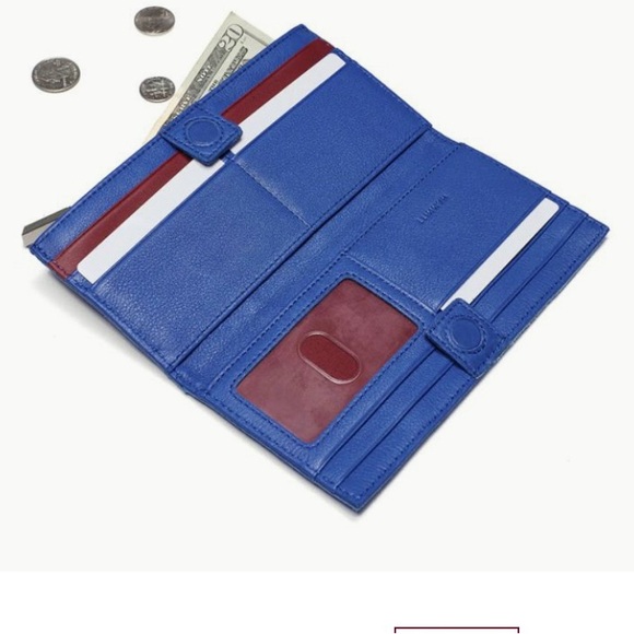 Hammitt North Wallet, Oasis Blue and Brushed Silver Hardware - Picture 6 of 6